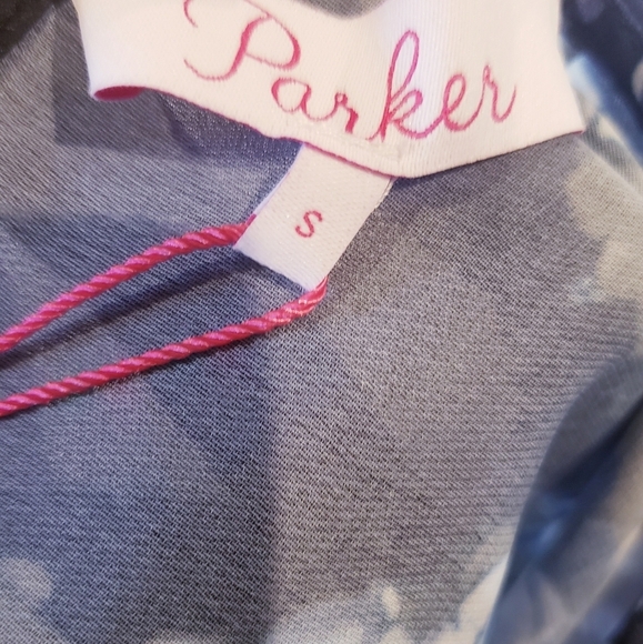 Parker Dark Bluebonnet Floral Dress NEW - Picture 4 of 7